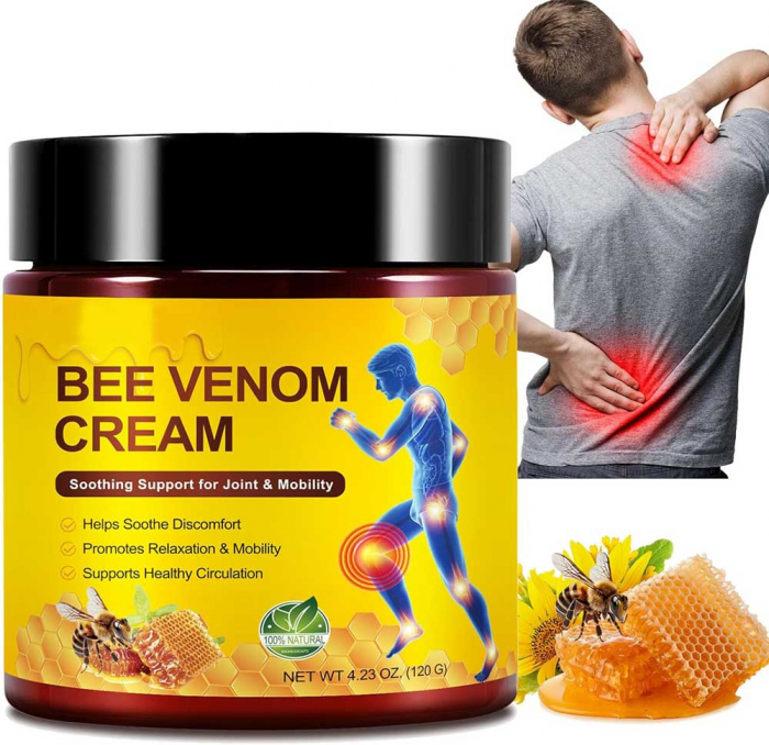 Cremă cu Venin de Albine pentru Articulații, Mobilitate și Confort, 120 g-big
