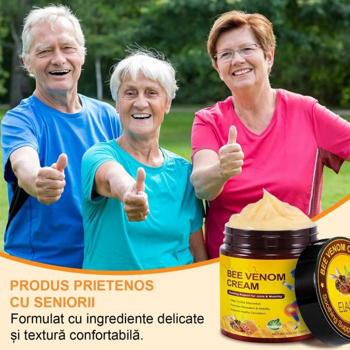 Cremă cu Venin de Albine pentru Articulații, Mobilitate și Confort, 120 g-big