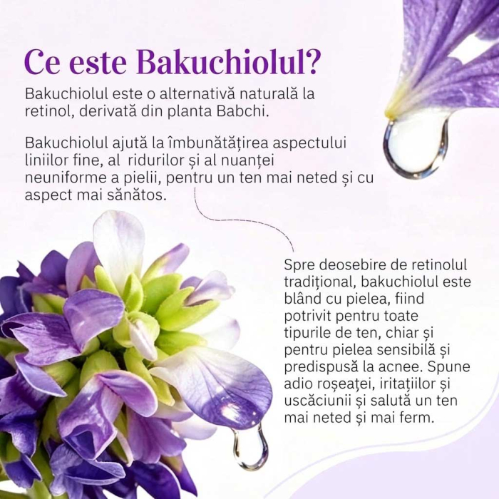 Ulei Facial cu Bakuchiol, Efect Antirid si Fermitate | Alternativa Naturala la Retinol, 60ml-big