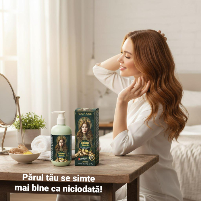 Balsam BioActiv pentru Par cu Ghimbir si Plante Medicinale NOVA KISS®, 300 ml-big