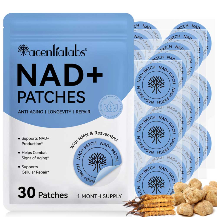 Plasturi NAD+ Anti-Imbatranire, Regenerare si Reparare Celulara cu Resveratrol si NMN, 30 buc-big