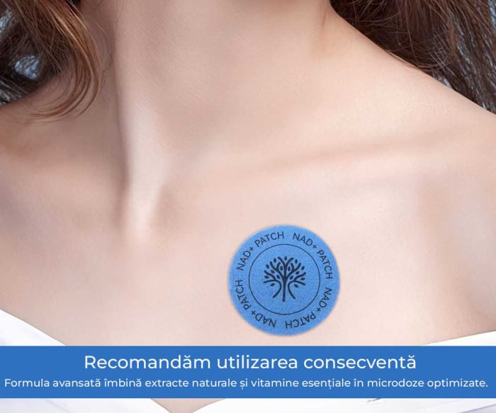 Plasturi NAD+ Anti-Imbatranire, Regenerare si Reparare Celulara cu Resveratrol si NMN, 30 buc-big