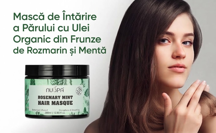 Masca Hidratanta cu Rozmarin si Menta pentru Par Deteriorat, 380 ml-big