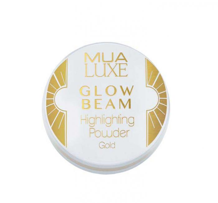 Pudra iluminatoare aurie Luxe Glow Beam Highlighting Powder MUA Makeup Academy Professional, Gold-big