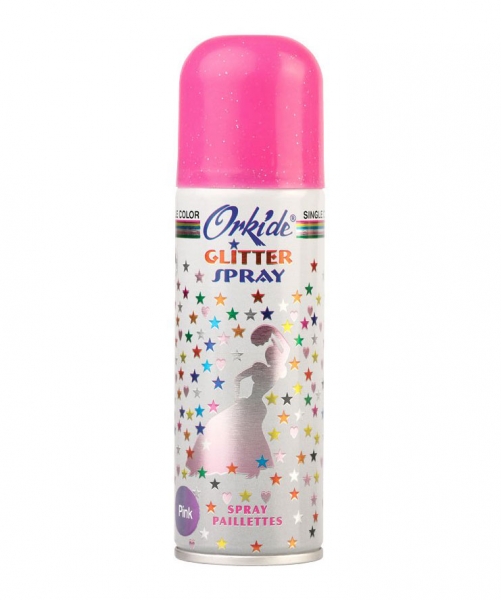 Spray Stralucitor ROZ  Pentru Par Si Corp Orkide Glitter Spray, 90 ml-big
