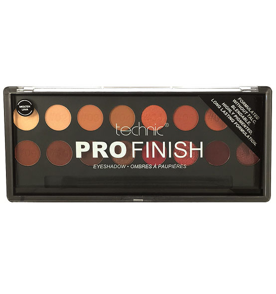 Paleta Profesionala de Farduri Technic PRO Finish Eyeshadow, Molten Lava