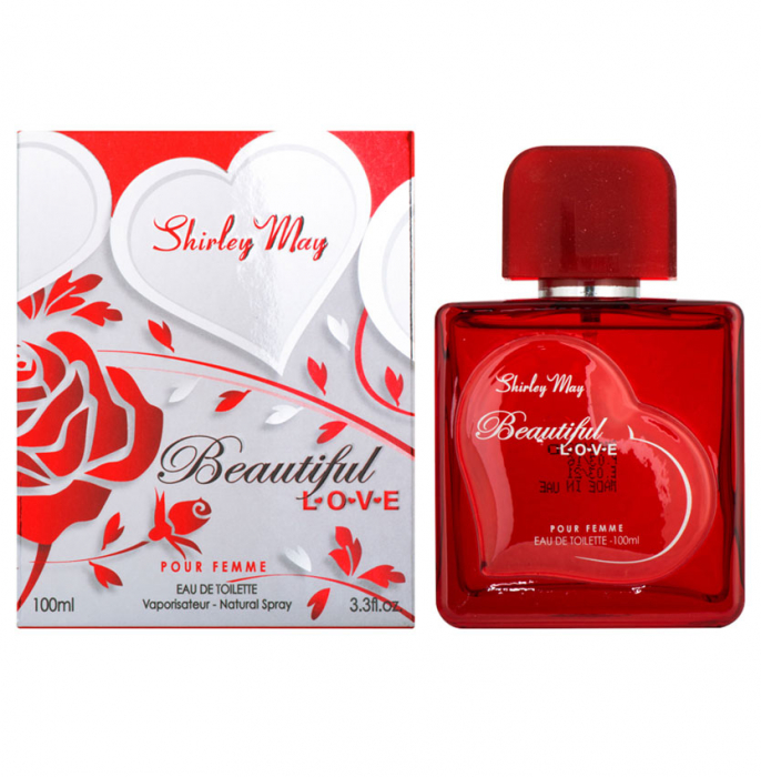 Apa de Toaleta Shirley May Beautiful LOVE, dama, EDT, 100 ml