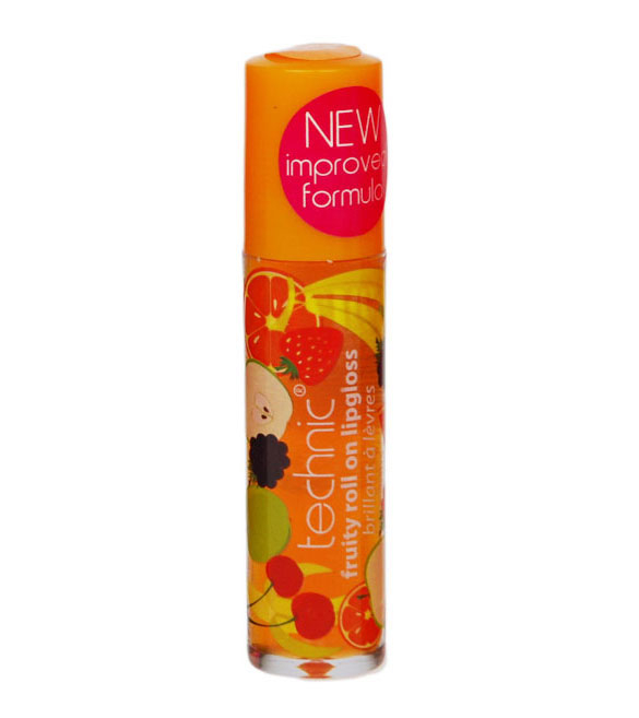 Balsam de buze Technic Fruity Roll On Lipgloss, Portocale, 6 ml-big