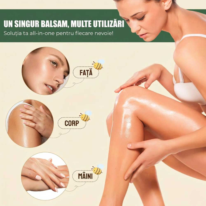 Balsam din Seu de Vita, Miere si Ceara de Albine pentru Hidratare si Reparare, 70 g-big