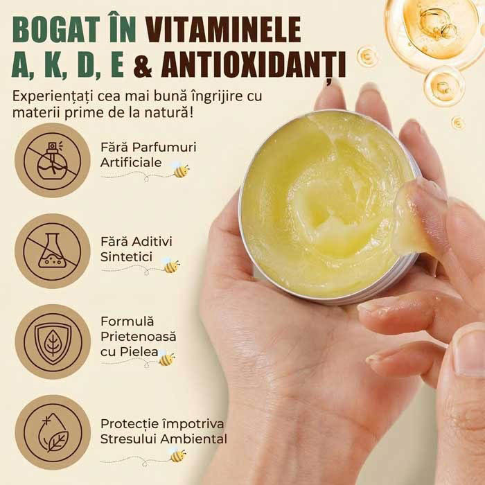 Balsam din Seu de Vita, Miere si Ceara de Albine pentru Hidratare si Reparare, 70 g-big