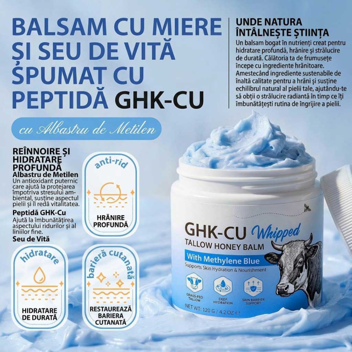 Balsam Regenerator cu Seu de Vita, Peptide GHK-Cu si Miere Manuka, 120 g-big