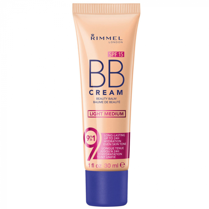 BB Cream Rimmel London 9 In 1, SPF15, Light Medium, 30 ml