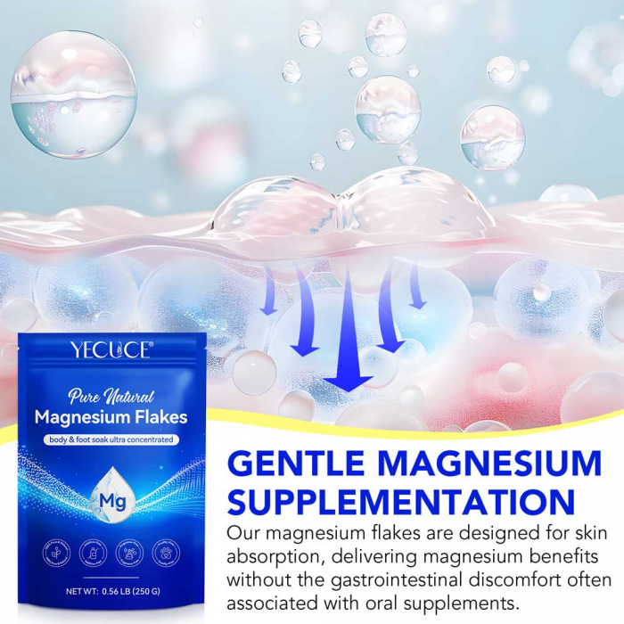 Fulgi de Magneziu pentru Baie, 100% Puri si Naturali, NOVA KISS®, 250 g-big