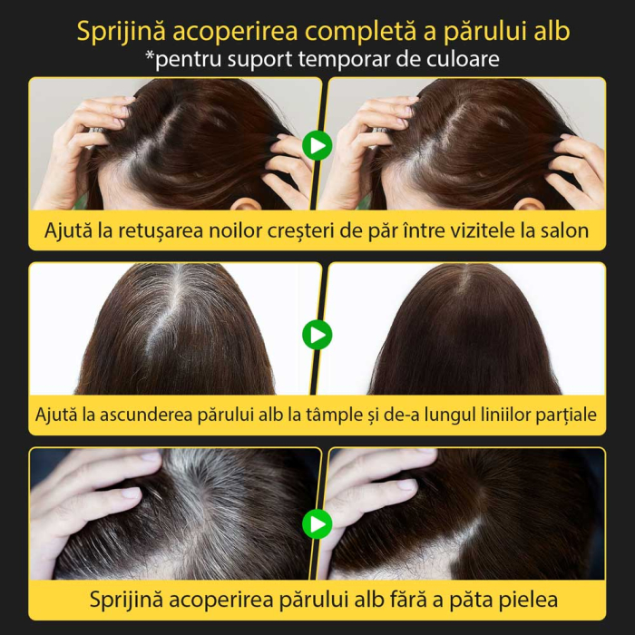 Corector pentru Par, Fire Albe si Radacini, Acoperire Instant si Rezistenta la Transfer, 20 g-big