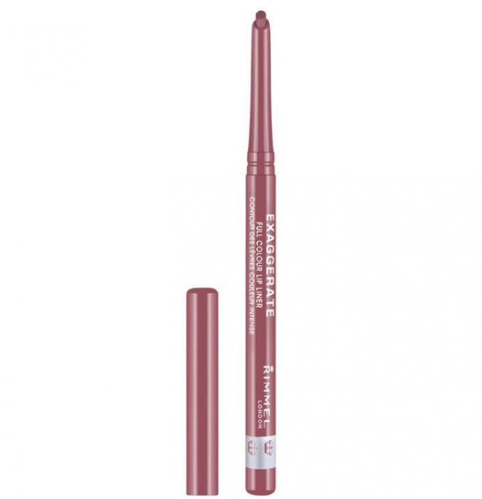 Creion de buze retractabil Rimmel London Exaggerate Lip Liner, 063 Eastend Snob produsecosmetice.ro imagine