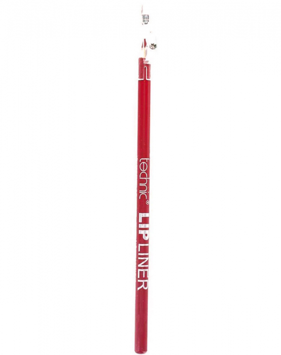 Creion De Buze Technic Lip Liner cu ascutitoare, Bright Red-big