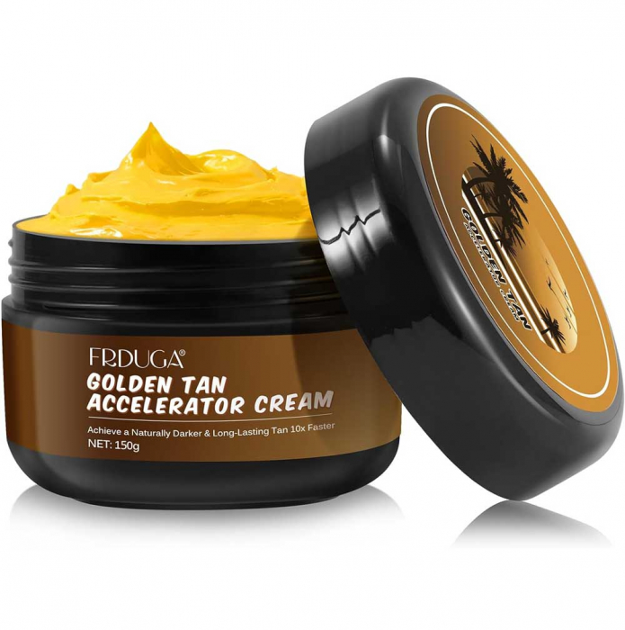 Crema Acceleratoare Premium pentru Bronz de 10 ori mai rapid, Efect Intensificator, Ingrediente 100% Naturale, Frduga, 150 g