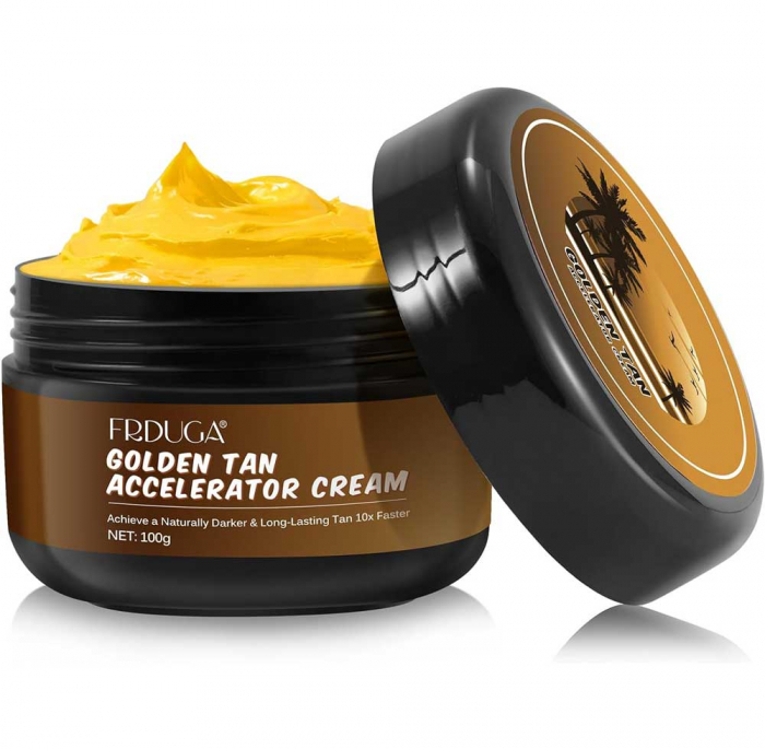 Crema Acceleratoare Premium pentru Bronz de 10 ori mai rapid, Efect Intensificator, Ingrediente 100% Naturale, Frduga