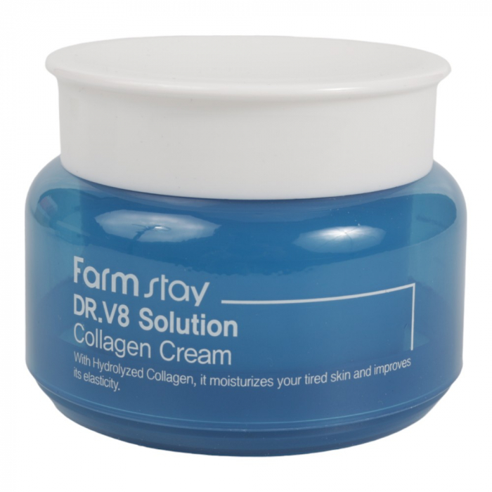 Crema Antirid cu Colagen pentru ten, Farm Story DR. V8 Solution Collagen Cream, 100 g