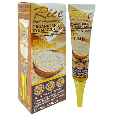 Crema contur ochi cu Orez Organic, Efect regenerator, Magic Cream, Wokali, 30 ml-big