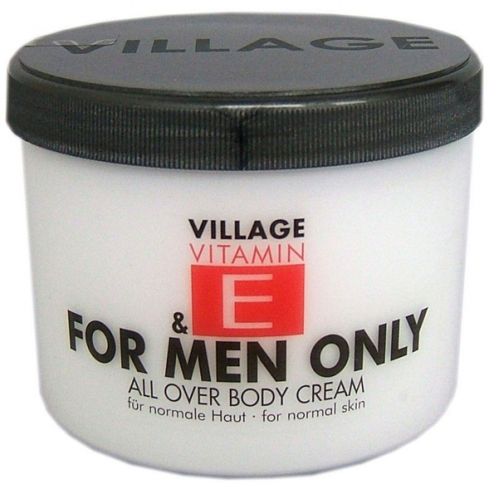 Crema De Corp pentru barbati VILLAGE COSMETICS Cu Vitamina E For Men Only, 500 ml