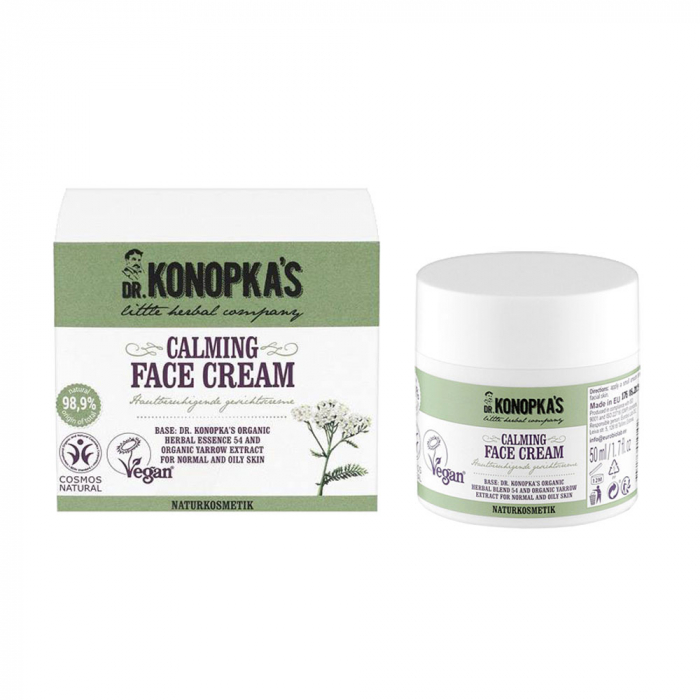 Crema de fata calmanta cu extract organic de coada-soricelului, DR. KONOPKA S, Ingrediente 98.9% Naturale, 50 ml