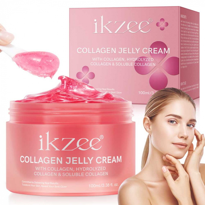Crema Jeleu Premium cu Colagen si Niacinamide, Hidratare profunda si Elasticitate, 100 ml-big