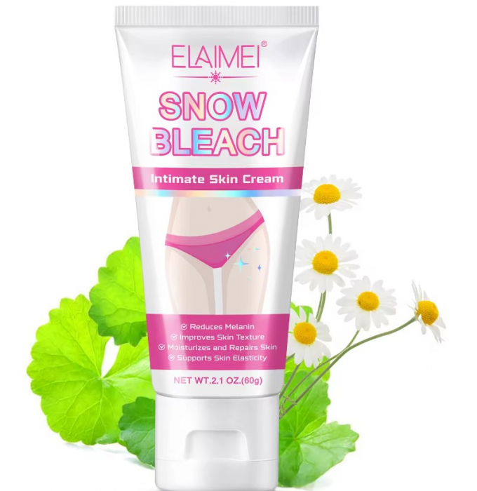 Crema pentru Albirea Pielii din Zone Intime cu Vitamina C, Centella Asiatica si Musetel, Elaimei, 60 g-big