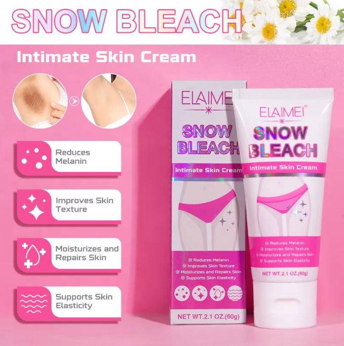 Crema pentru Albirea Pielii din Zone Intime cu Vitamina C, Centella Asiatica si Musetel, Elaimei, 60 g-big