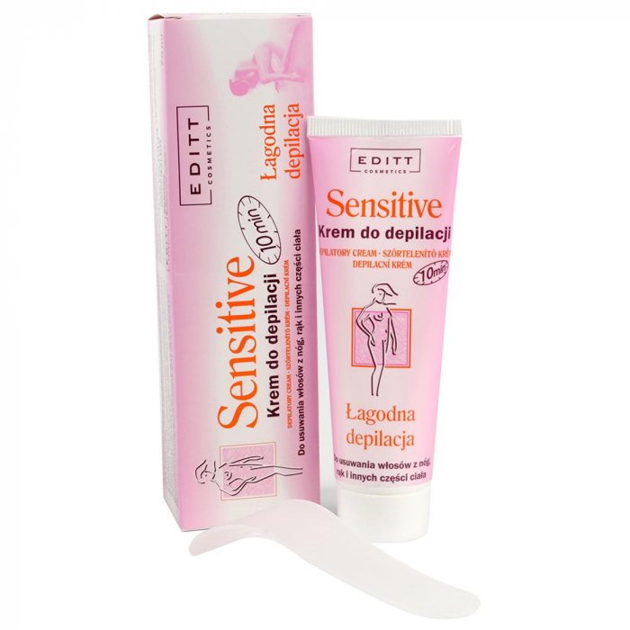 Crema depilatoare pentru piele sensibila Editt Cosmetics Sensitive, 75 ml