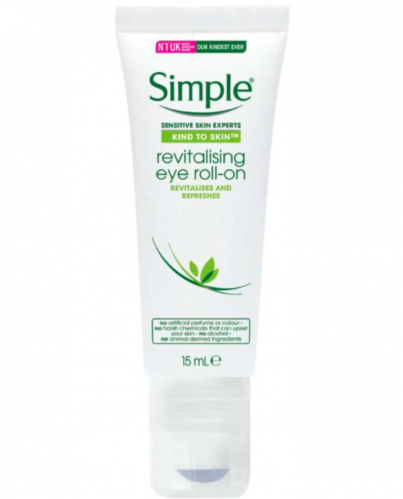 Crema pentru ochi revitalizanta roll-on, hraneste pielea sensibila, Simple, 15 ml-big
