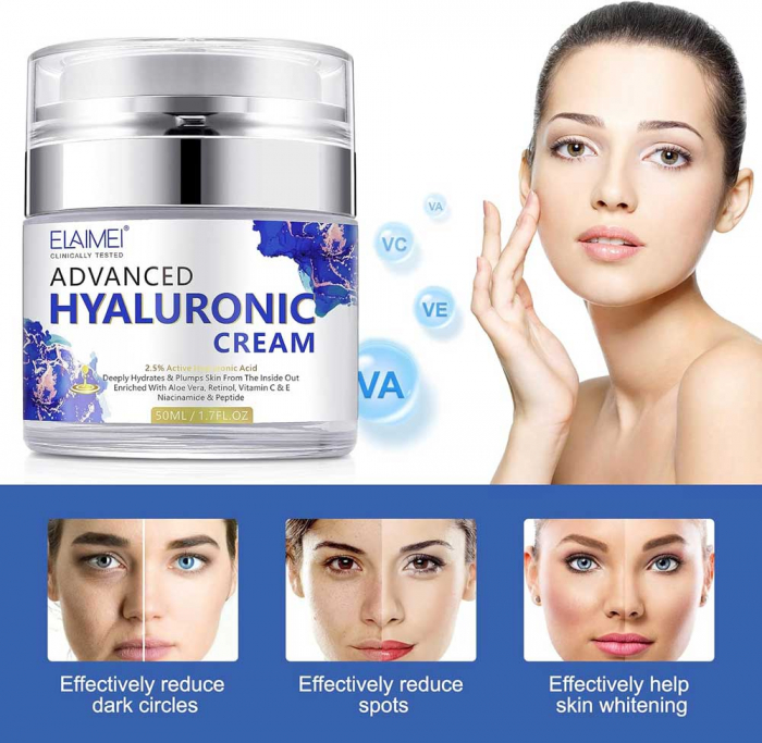 Crema Premium cu Acid Hialuronic, Retinol, Niacinamide si Peptide, Formula Avansata, 50 ml-big