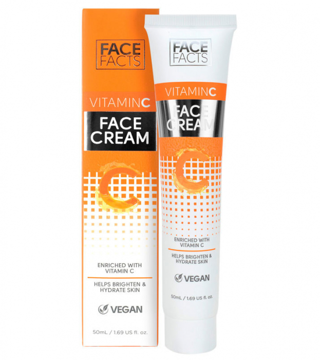 Crema de fata hidratanta cu Vitamina C, FACE FACTS, 50 ml FACE FACTS imagine noua