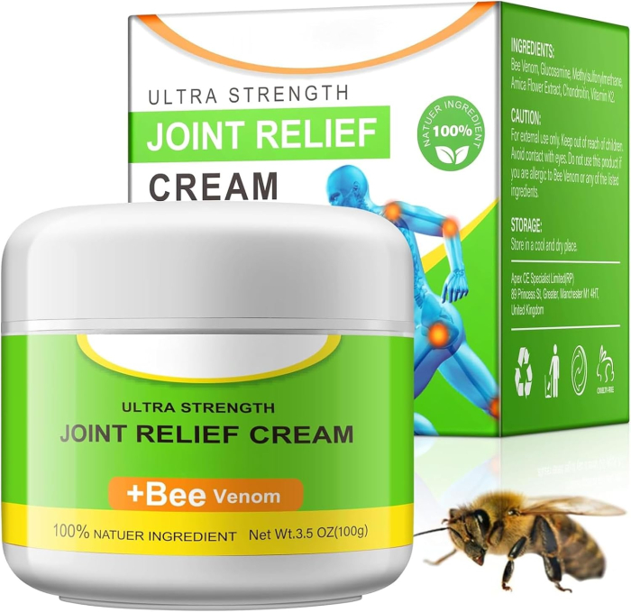 Crema Ultra Eficienta pentru Articulatii cu Venin de Albine si Glucozamina, 100 g -big