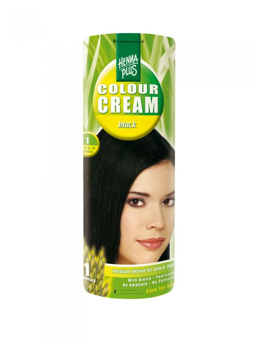 Crema Nuantatoare de Par HennaPlus Colour Cream - Black 1