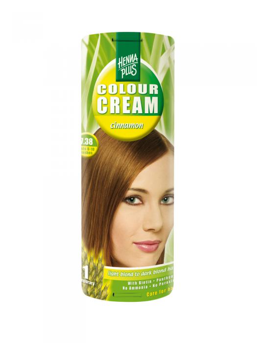 Crema Nuantatoare de Par HennaPlus Colour Cream - Cinnamon 7.38