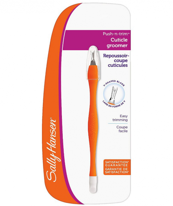 Cutitas pentru indepartarea cuticulelor Sally Hansen Push-N-Trim Cuticle Groomer produsecosmetice.ro imagine noua