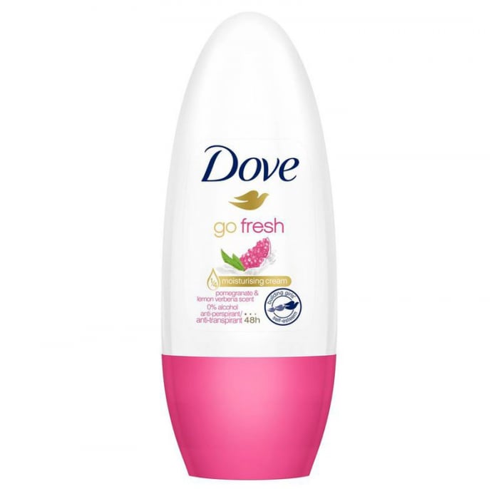 Deodorant antiperspirant roll-on Dove GoFresh cu Rodie si Lamaita, Protectie 48H, 50 ml