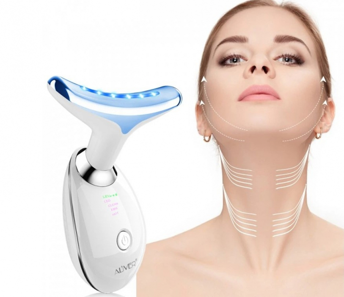 Dispozitiv Facial Profesional Anti-Rid 5 în 1 – LED, EMS, Masaj Termic, Lifting & Rejuvenare-big