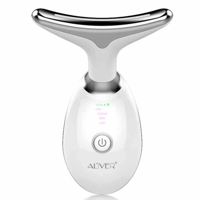 Dispozitiv Facial Profesional Anti-Rid 5 în 1 – LED, EMS, Masaj Termic, Lifting & Rejuvenare-big