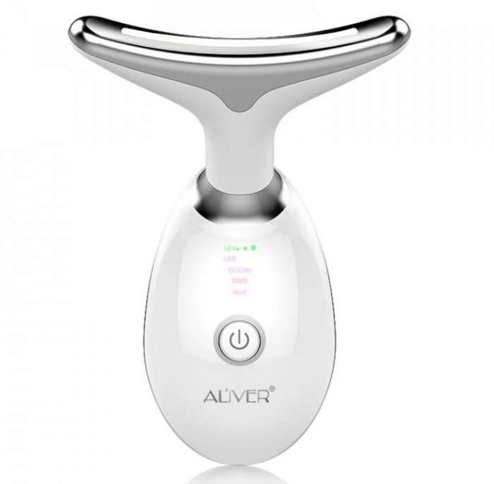 Dispozitiv Facial Profesional Anti-Rid 5 în 1 – LED, EMS, Masaj Termic, Lifting & Rejuvenare-big