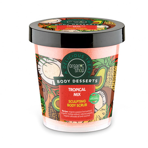 Scrub Anticelulitic Organic Shop Body Desserts -Tropical Mix, 450 ml