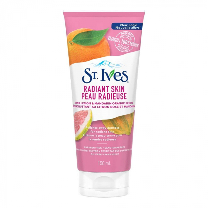 Exfoliant pentru ten luminos ST. IVES Even Bright Pink Lemon Scrub, 150 ml produsecosmetice.ro imagine