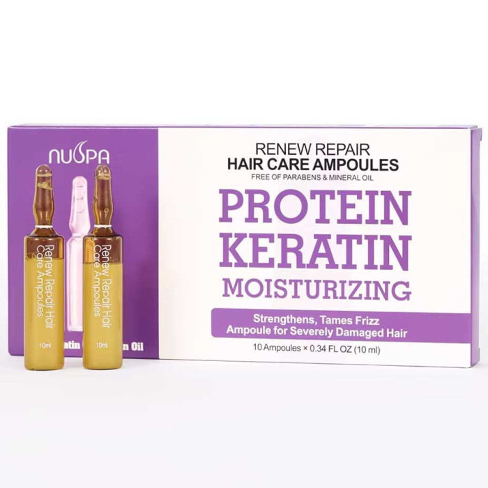 Fiole pentru Par Deteriorat cu Keratina si Argan, Reparatoare si Regeneratoare, 10ml x 10-big
