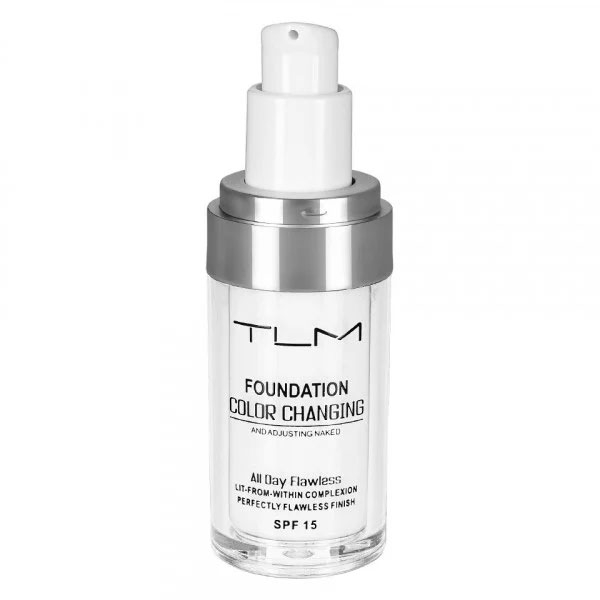 Fond de Ten TLM Color Changing, Adaptabil culorii Tenului, Rezistent la Transfer 16H, SPF 15, 30 ml-big