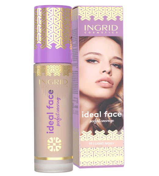 Fond de ten Ingrid Cosmetics Ideal Face Perfect Coverage 10 Light Ivory, 30 ml-big