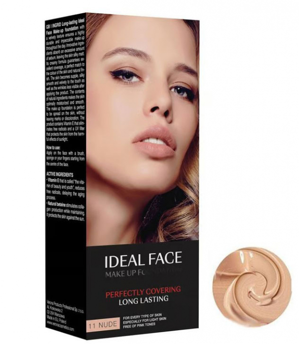 Fond de ten Ingrid Cosmetics Ideal Face Perfect Coverage 11 Nude, 30 ml