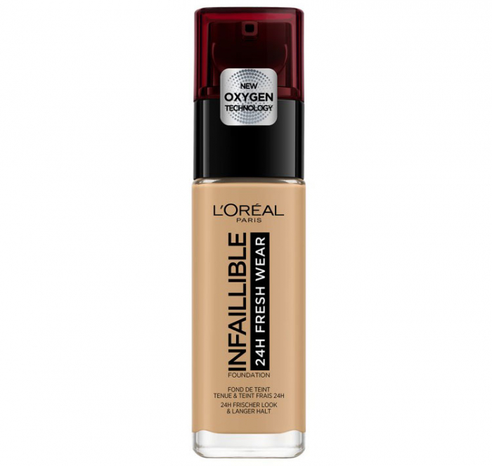 Fond de ten L Oreal Paris Infaillible 24H Fresh Wear, 250 Radiant Sand, 30 ml