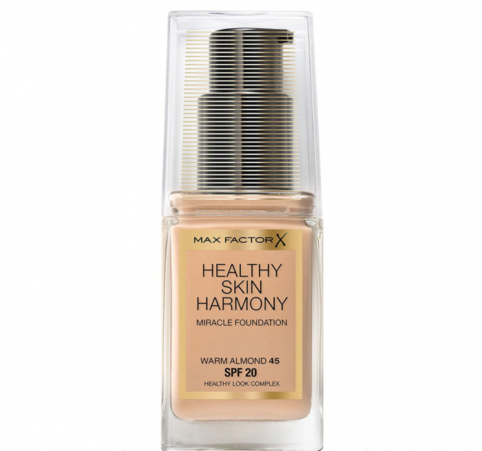 Fond de ten Max Factor Healthy Skin Harmony Miracle, 45 Warm Almond, 30 ml