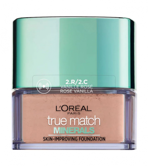 Fond de ten mineral cu acoperire lejera l oreal paris true match minerals, 2.r 2.c rose vanilla, 10 g
